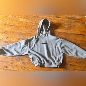 Gray kids essentials hoodie